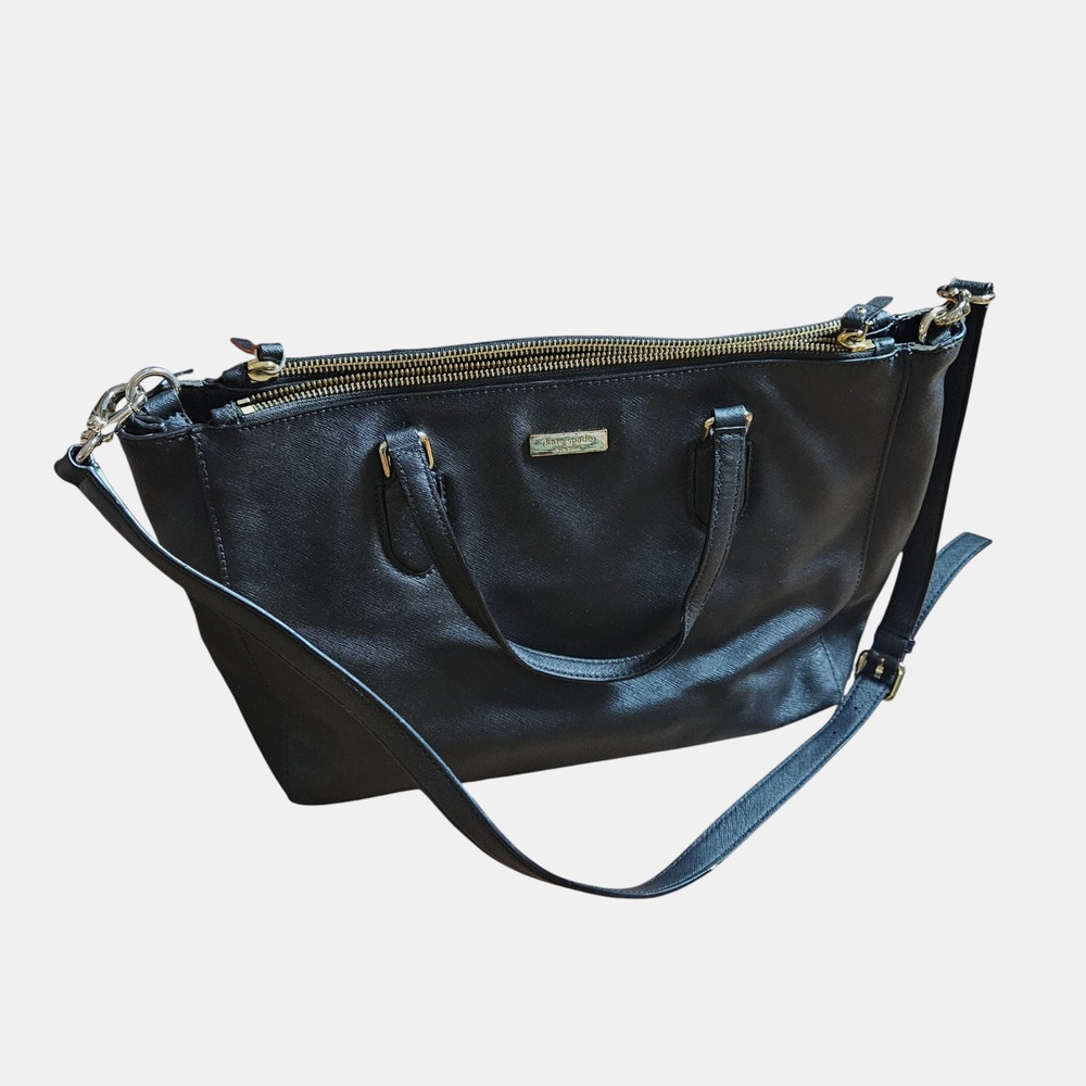 Kate Spade Leighann Laurel Way Lane Satchel Shoulder Bag Tote Strap Double Zip